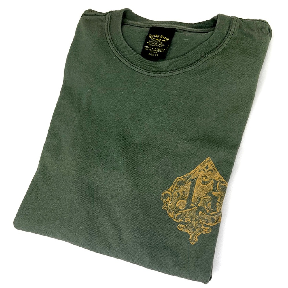 Lucky Brand Olive Long Sleeve T-Shirt